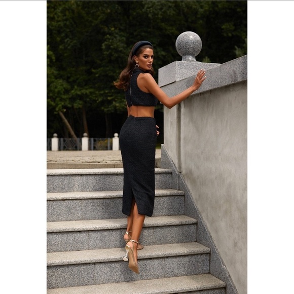 ALAMOUR THE LABEL Zoe Set in Black - Picture 2 of 4